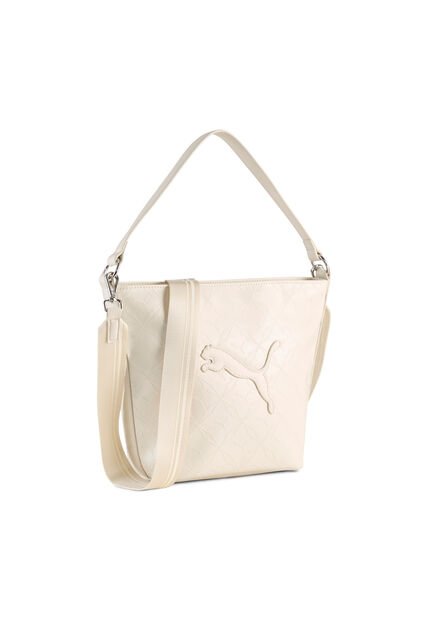 Bolso Casual En Cuero Puma Original Sense S Beige Para Mujer