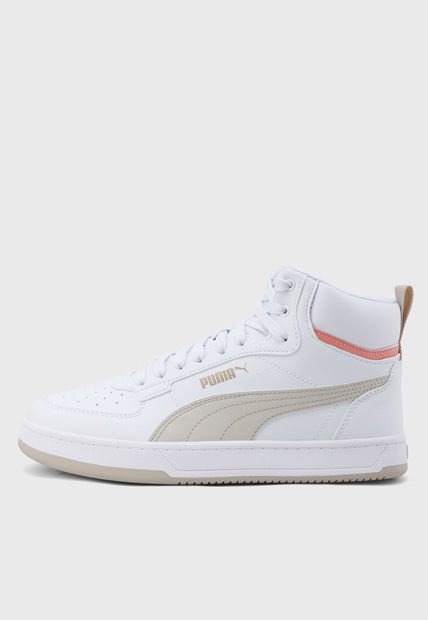 Tenis Lifestyle Blanco-Beige-Coral PUMA Caven 2.0 Mid