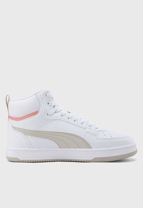 Tenis Lifestyle Blanco-Beige-Coral PUMA Caven 2.0 Mid