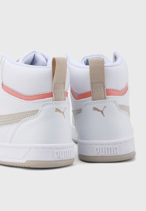 Tenis Lifestyle Blanco-Beige-Coral PUMA Caven 2.0 Mid