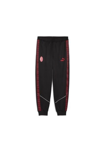 Pantalón Puma Hombre King Anthem Del AC Milan - Negro - Rojo