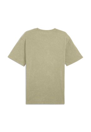 Camisa Deportiva Puma Ess Elevated Relaxed Wash Verde Hombre