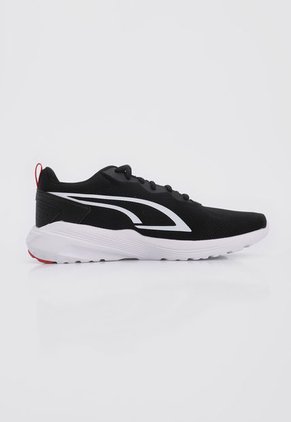 Tenis Lifestyle Negro-Blanco-Rojo Puma All Day Active