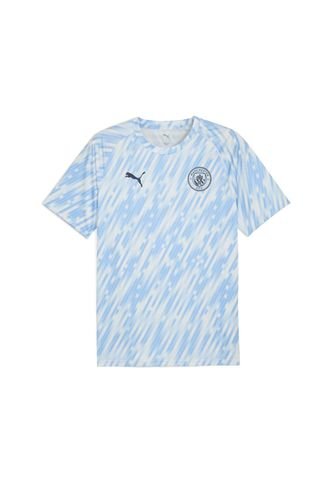 Camiseta Puma Hombre Prepartido Del Manchester City - Blanco - Azul Puma
