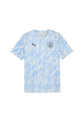 Camiseta Puma Hombre Prepartido Del Manchester City - Blanco - Azul