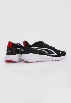 Tenis Lifestyle Negro-Blanco-Rojo Puma All Day Active