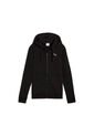 Hoodie Puma Original Ess Puma Logo Full-Zip Negro Para Mujer de Puma