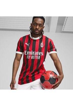 Camiseta Puma Hombre Local Del AC Milan 24/25- Rojo-Negro