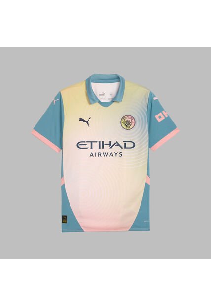 Camiseta Puma Hombre Manchester C. 24 4ta Edición- Rosa-Azul
