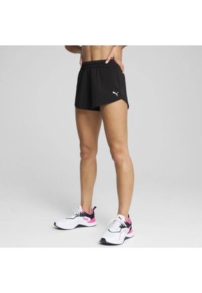 Pantaloneta Deportiva Puma Original Essentials 3 Negro Mujer