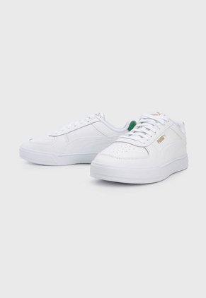 Tenis Lifestyle Blanco-Verde-Dorado Puma Caven