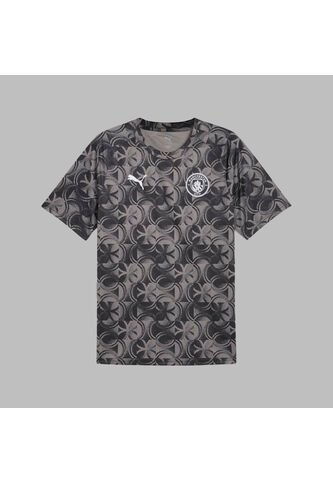 Camiseta Puma Hombre Manchester C. 25 Warm Up - Negro - Gris Puma