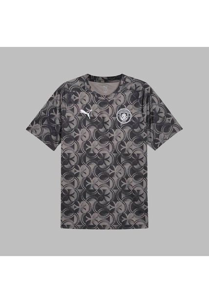 Camiseta Puma Hombre Manchester C. 25 Warm Up - Negro - Gris