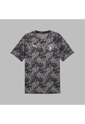 Camiseta Puma Hombre Manchester C. 25 Warm Up - Negro - Gris