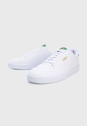 Tenis Lifestyle Blanco-Verde-Dorado Puma Shuffle Perf