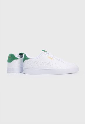 Tenis Lifestyle Blanco-Verde-Dorado Puma Shuffle Perf