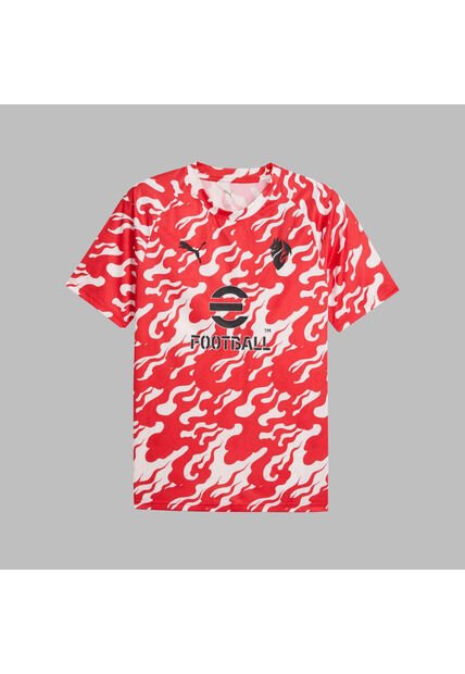 Camiseta Puma Hombre Prepartido Ac Milan -Roja