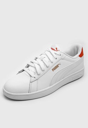 Tenis Lifestyle Blanco-Rojo-Marfil Puma Smash 3.0 L