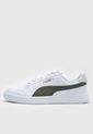 Tenis Lifestyle Blanco-Verde Oliva-Dorado Puma Shuffle de Puma
