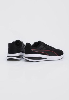 Tenis Running Negro-Blanco-Rojo Puma Transport
