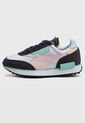 Tenis Lifestyle Blanco-Gris-Rosa-Verde Puma Future Rider Soft de Puma
