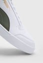 Tenis Lifestyle Blanco-Verde Oliva-Dorado Puma Shuffle de Puma