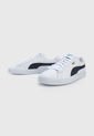 Tenis Lifestyle Blanco-Azul-Dorado Puma Basket Classic XXI de Puma