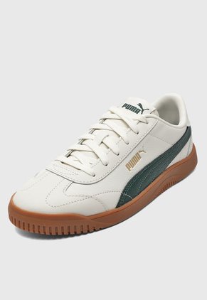 Tenis Lifestyle Marfil-Verde PUMA Club 5v5