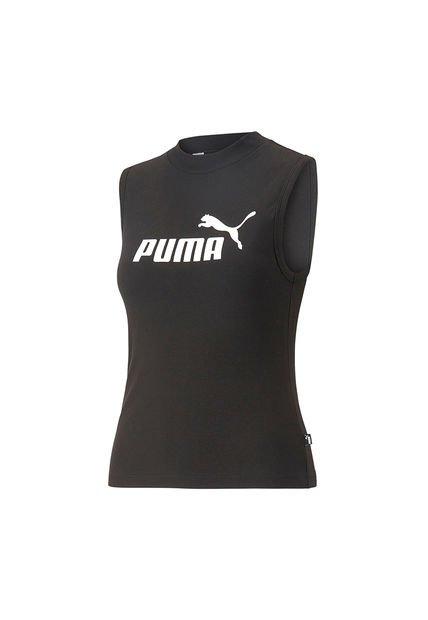 Camiseta Puma Para Mujer Ess Slim Logo Tank W Negro