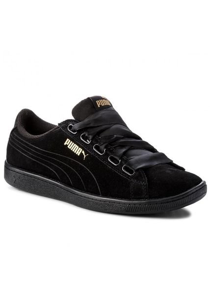 Tenis Negro Puma Vikky Ribbon S
