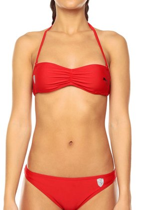 Traje De Baño Rojo Puma Ferrari Bikini