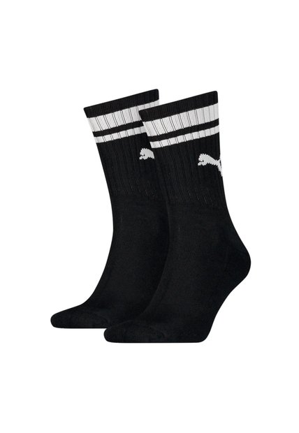 Medias Deportivas Puma Crew Heritage Stripe 2 P Negro Unisex