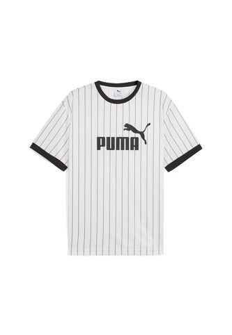 Camisa Deportiva Puma Ess Striped Jersey Blanco Para Hombre Puma