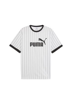 Camisa Deportiva Puma Ess Striped Jersey Blanco Para Hombre