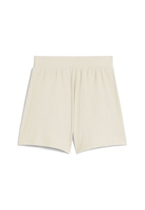 Pantaloneta Deportiva Puma Original Ess Elevated Beige Mujer