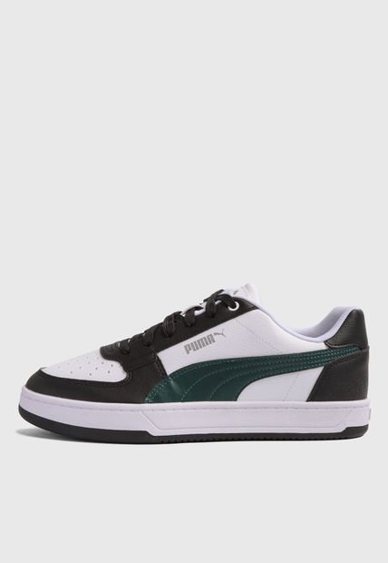 Tenis Lifestyle Blanco-Negro-Verde PUMA Caven 2.0