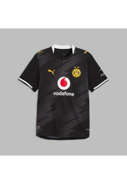Camiseta Puma Hombre Visitante Borussia Dortmund 26/27 Authentic - Negro - Fútbol | Uso Casual Y Entrenamiento