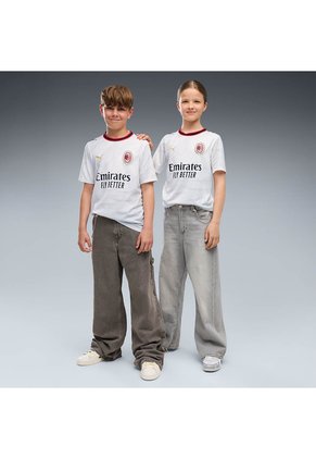 Camiseta Puma Kids Visitante AC Milan 26/27 - Blanco - Fútbol | Uso Casual Y Entrenamiento