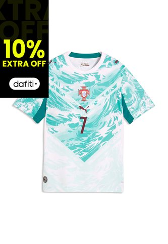 Camiseta Deportiva Puma Original Fpf Away Ronaldo Azul Niños Puma
