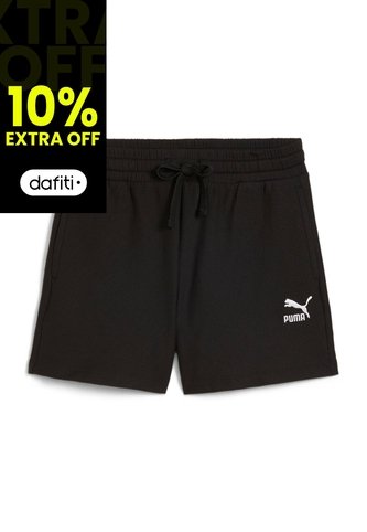 Pantaloneta Deportiva Puma Original Class Ribbed Negro Mujer Puma