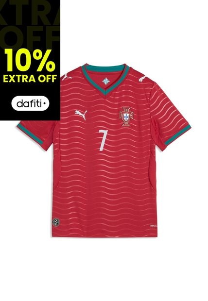 Camiseta Deportiva Puma Original Fpf Home Ronaldo Rojo Niños