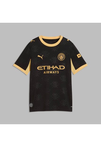 Camiseta Puma Kids Visitante Manchester City 26/27 - Negro - Fútbol | Uso Casual Y Entrenamiento