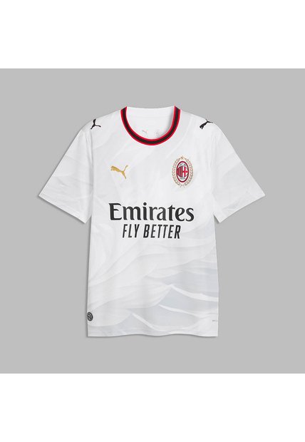 Camiseta Puma Hombre Visitante AC Milan 26/27 - Blanco - Fútbol | Uso Casual Y Entrenamiento