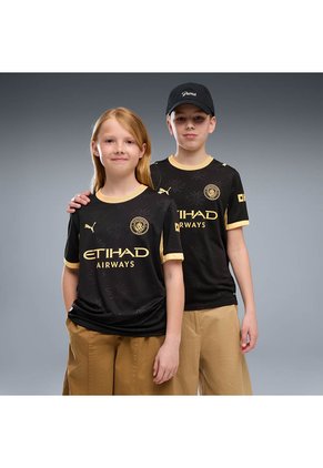 Camiseta Puma Kids Visitante Manchester City 26/27 - Negro - Fútbol | Uso Casual Y Entrenamiento