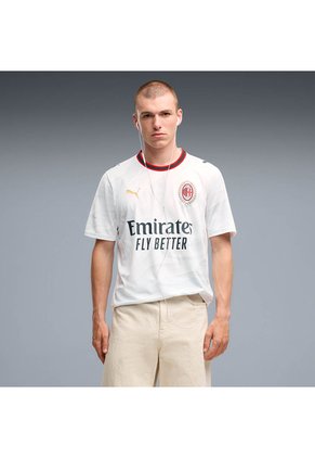 Camiseta Puma Hombre Visitante AC Milan 26/27 - Blanco - Fútbol | Uso Casual Y Entrenamiento