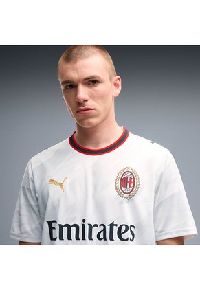Camiseta Puma Hombre Visitante AC Milan 26/27 - Blanco - Fútbol | Uso Casual Y Entrenamiento