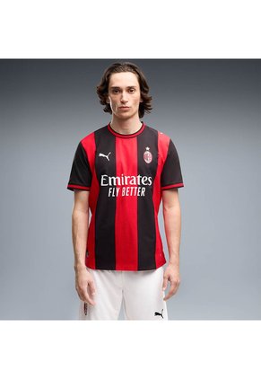 Camiseta Puma Hombre Local AC Milan 26/27 Authentic - Rojo - Fútbol | Uso Casual Y Entrenamiento