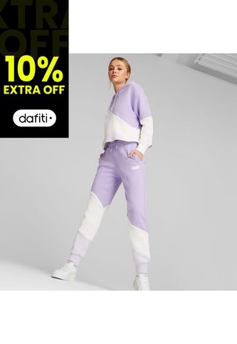Pantalon Deportivo Puma Original Power Cat Lila Para Mujer Puma