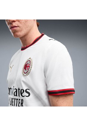 Camiseta Puma Hombre Visitante AC Milan 26/27 Authentic - Blanco - Fútbol | Uso Casual Y Entrenamiento