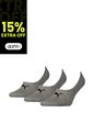 Medias Deportivas Puma Originales Footie 3 Pares Gris de Puma